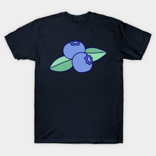 Two Blueberries Two Leaves T-Shirt